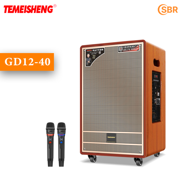 GD12-40 Temeisheng Trolley Speaker - High Quality Wooden Body